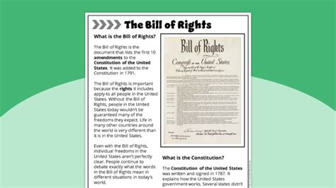 Free Bill Of Rights Worksheet Bundle