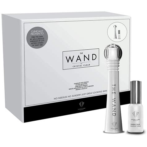 Crystal Clear The Wand Facial Massager High Frequency Sonic Wand