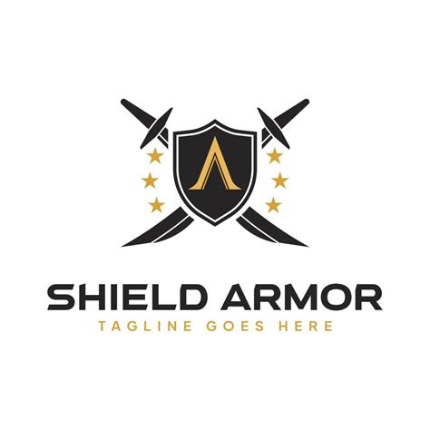 Shield Armor logo vector, Shield and sword shield concept 19509272 ...