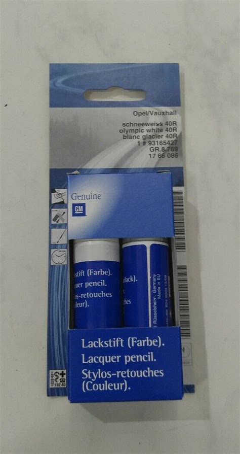 Original Opel Lackstift Set Schneeweiß Z40R 2x 12ml Lack Opel