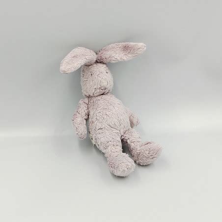 Doudou Lapin Mauve Basile Et Lola MOULIN ROTY