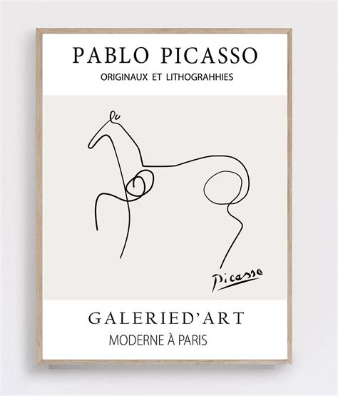 Picasso Horse Sketch Art Print. Picasso sketches. Picasso | Etsy