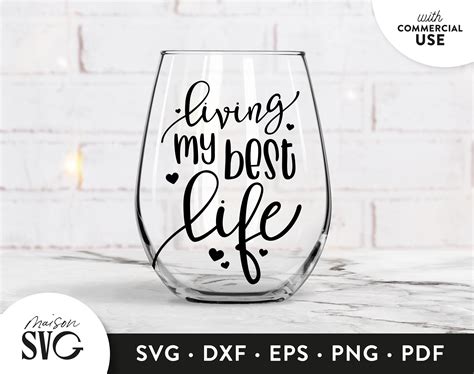 Living My Best Life Svg Filespositivity Inspiration Svg Etsy