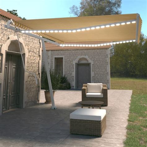 Maison Exclusive Tenda Automatica Con Sensore Vento LED 450x350 Cm