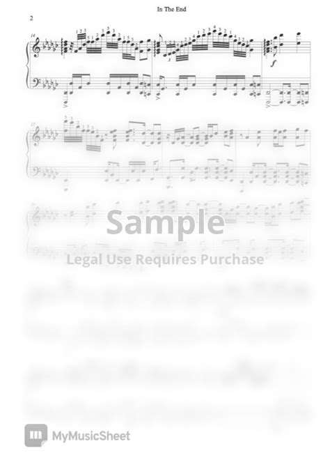 Linkin Park In The End By Yuval Salomon Sheet Music