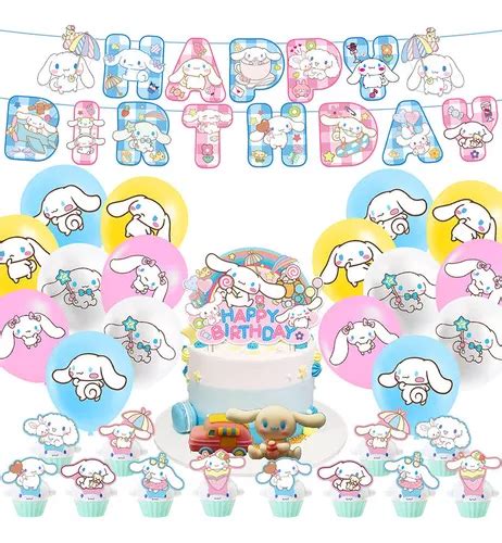 Globos De Cumplea Os Decoraci N Cinnamoroll Fiesta Tem Tica Meses Sin