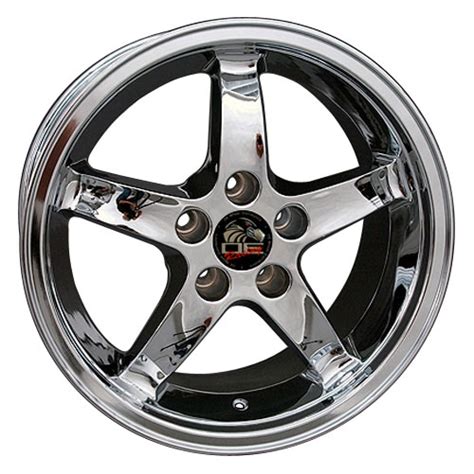 Mustang Wheels Cobra Rims Fr04b 17x9 Chrome Mustang Rims