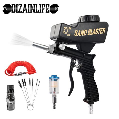 Pistolet De Sablage Portable R Glable 90 Psi Machine De Pulv Risation