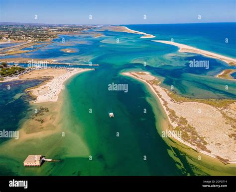 Portugal Algarve Fuseta Parque Natural Ria Formosa Playa De Praia