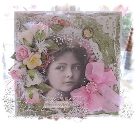 Craftingallday Creations Romantic Scrapbook Layouts Cards Handmade