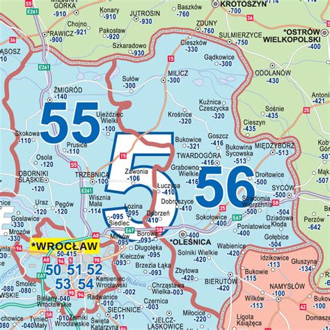 MAPA ŚCIENNA POLSKI KODÓW POCZTOWYCH 1 500 000 Sklep Wydawnictwa Piętka