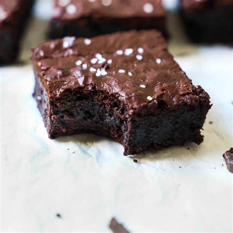 Fudgy Dark Chocolate Brownies Without Oil