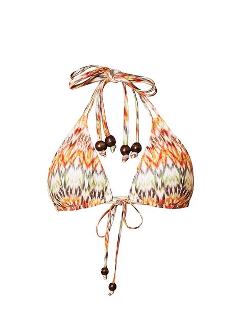 Buy Shoshanna Wo Loop Triangle Bikini Top Shore Melange At 65 Off