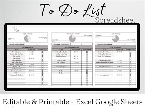 Task Management Google Sheets Task Manager Spreadsheet Task