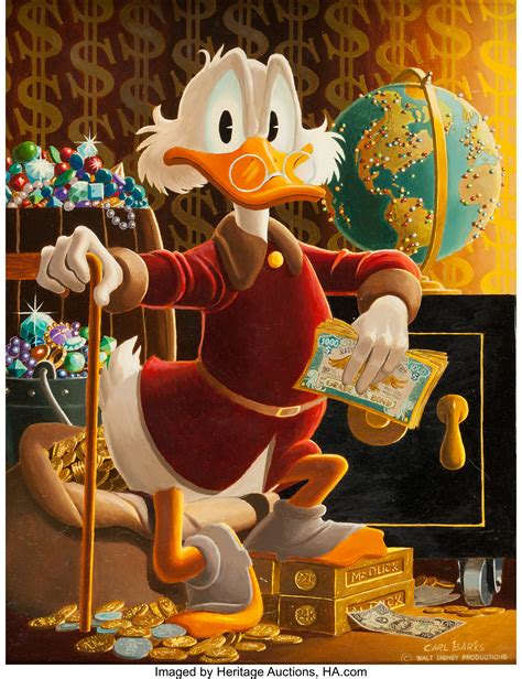 Carl Barks McDuck of Duckburg Painting CB-OIL 84 Original Art | Lot ...