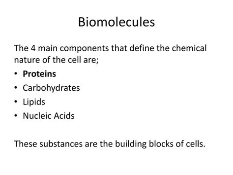 Ppt Biomolecules Powerpoint Presentation Free Download Id5311352