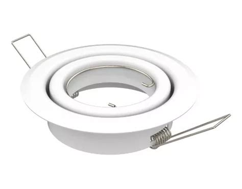 Spot De Embutir Circular Para Dicroica Led Blanco Y Negro X5