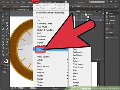 How To Warp An Object In Adobe Illustrator Steps