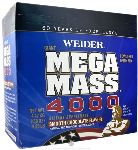 Weider Giant Mega Mass 4000 158 Oz Health And Household