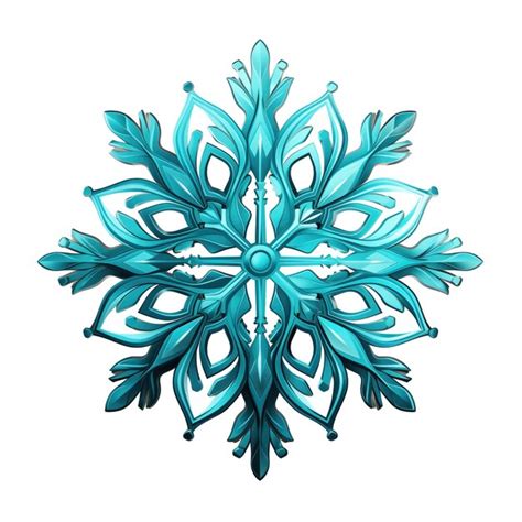 Premium Ai Image Watercolor Snowflake Isolated On White Background