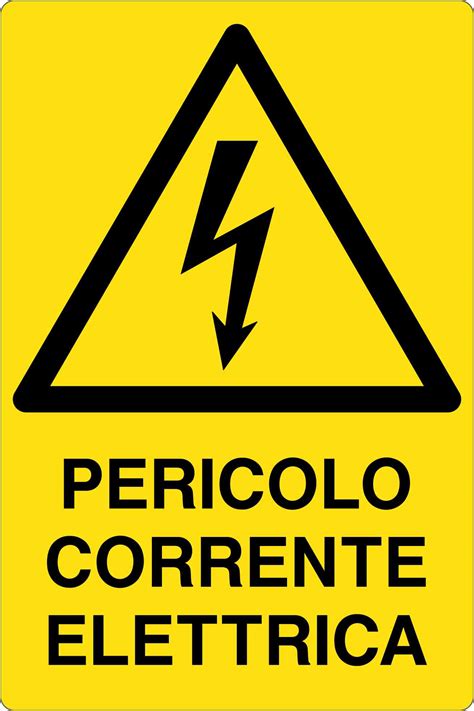 Cartello Alluminio X Cm Pericolo Corrente Elettrica Cartelli