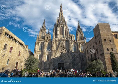 La Catedral Del Mar En Barcelona Fotografía Editorial Imagen De