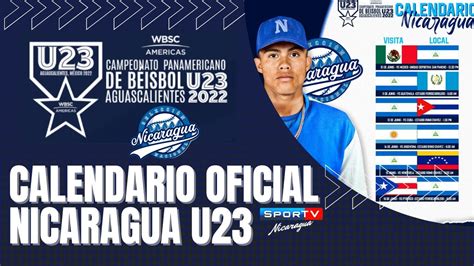 Calendario Oficial Selecci N Nacional De B Isbol De Nicaragua U