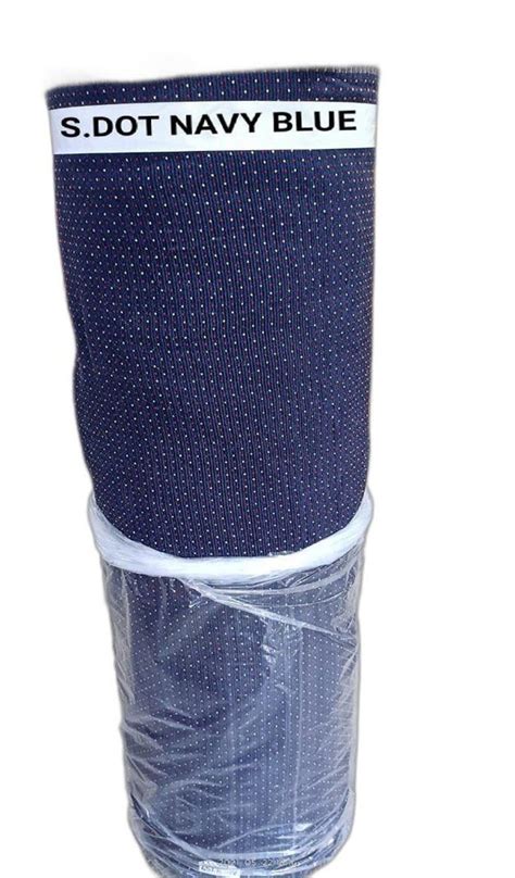 For Mattress Navy Blue S Dot Jacquard Knitted Fabric Hand Wash At Rs