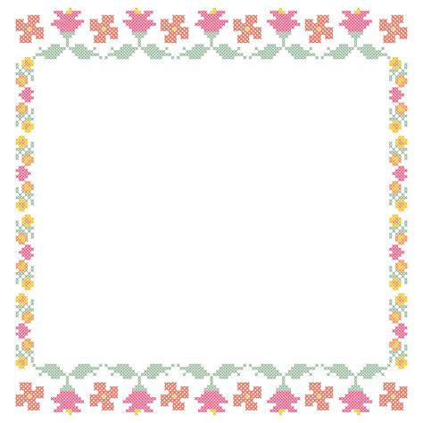 Cross Stitch Borders - 10 Free PDF Printables | Printablee