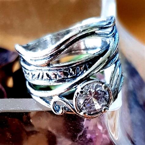 Hippie Ring Sterling Silver Ring For Woman Bohemian Rings Etsy