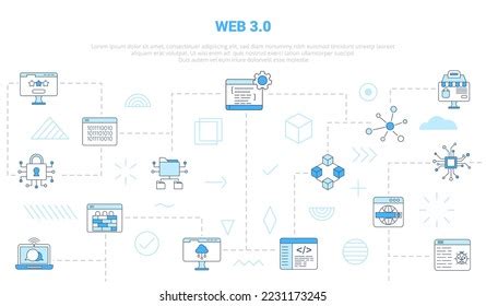 Enterprise Architecture Concept Icon Set Template Stock Vector Royalty