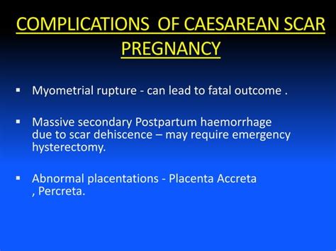 Caesarean Scar Pregnancy Ppt