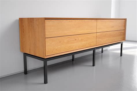 Sideboard Mit Schubladen Eiche Nach Ma Wohnsektion