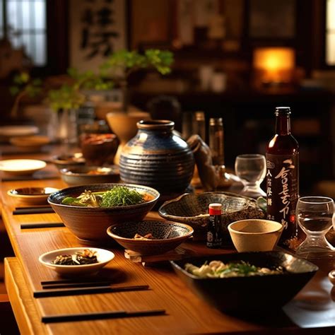 Premium Ai Image Japanese Lunch In Traditional Dining Room
