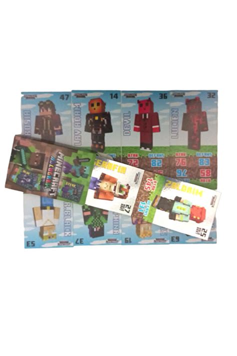 Minecraft Yeni Koleksiyon S Rpriz Hologram Oyun Kartlar Paket