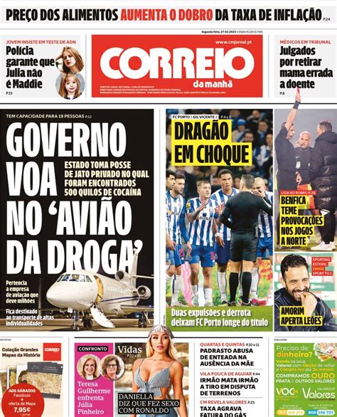 Capa Correio da Manhã 27 fevereiro 2023 capasjornais pt