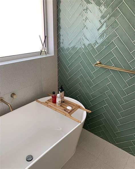 Green Bathroom Tiles Floor