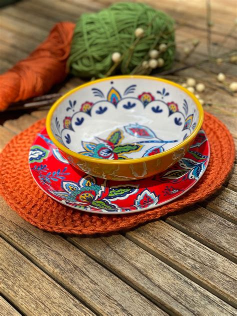 Crochet Pattern Thanksgiving Fall Pumpkin Placemats Crochet | Etsy