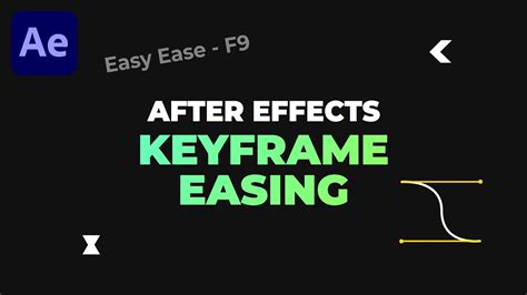 Keyframe Easing In After Effects Easy Ease Ease In Ease Out Ae