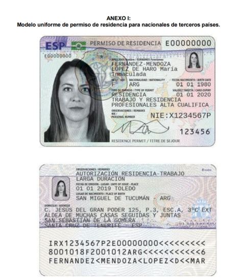 Nuevo Formato De Nie Nuevo Nie Europa Nie Para Extranjeros Documento