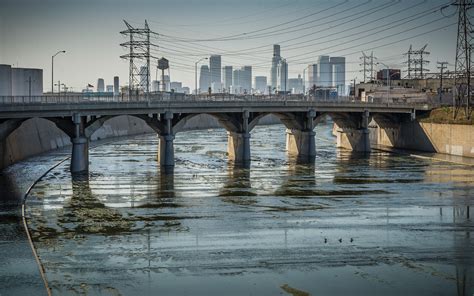 Los Angeles Downtown Los Angeles River Los Angeles Wallpaper