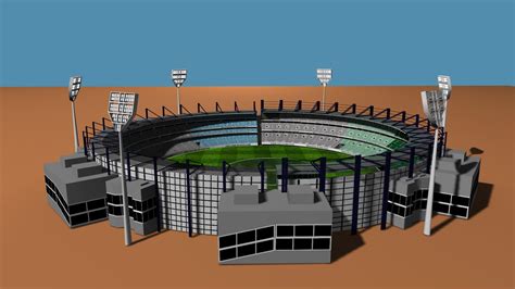 3D Cricket Stadium MCG - TurboSquid 2003601