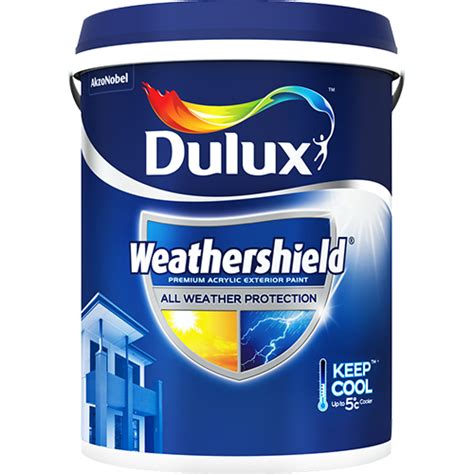 L Ici Dulux Weathershield Exterior Wall Paint Years Protection