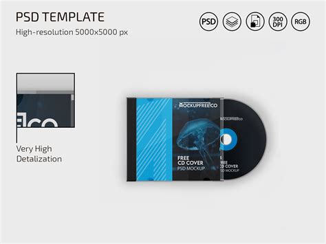 Free CD Cover PSD Mockup On Behance