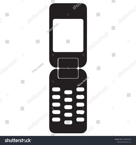 Phone Silhouette Black White Stock Vector (Royalty Free) 2182901875 ...