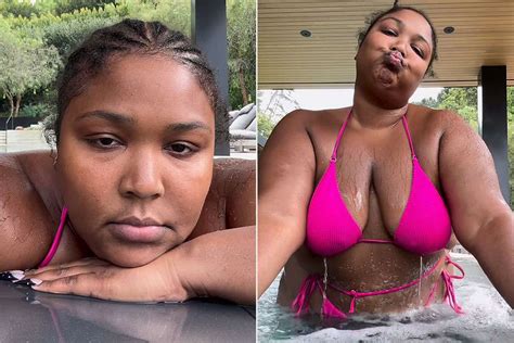 Lizzo Serves Main Character Moment Vibes In Makeup Free Bikini Video