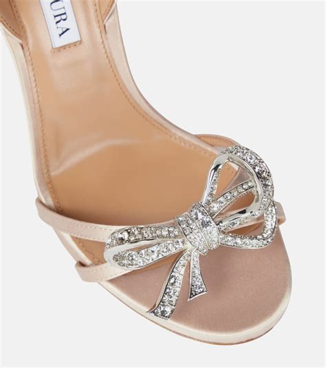 Aquazzura Babe 105 Embellished Sandals Aquazzura