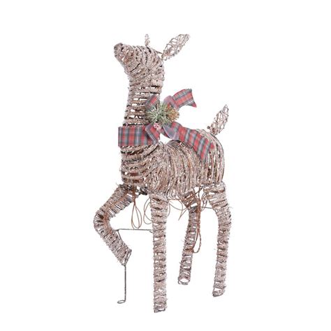 Holiday Living 48 In Freestanding Deer Yard Decoration With Clear