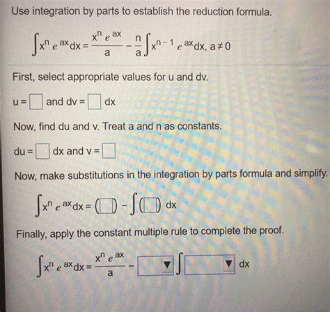 Solved Use Integration By Parts To Establish The Reduction Chegg