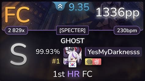 [ctb] 9 4⭐ Yesmydarknesss Camellia Ghost [specter] Hdhr 99 93 1 1336pp Fc Osu Youtube